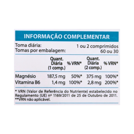 Absorvit Bisglicinato de Magnesio + B6 60 comprimidos