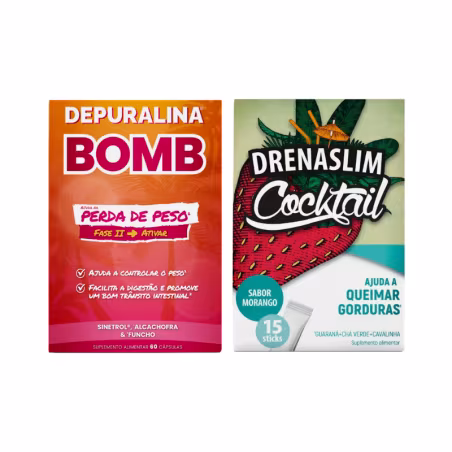 Depuralina Bomb + Drenaslim Cocktail Pack