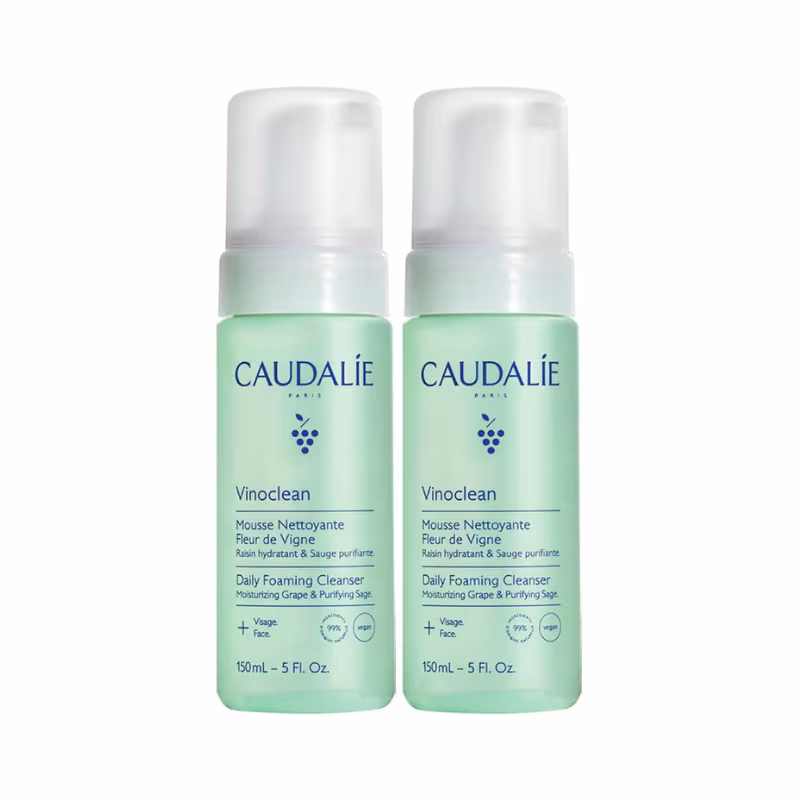 Caudalie Vinoclean Mousse Nettoyante Fleur de Vigne 2x150ml
