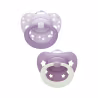 Nuk First Choice Classic Day & Night Pacifier 0-6m Purple 2 units