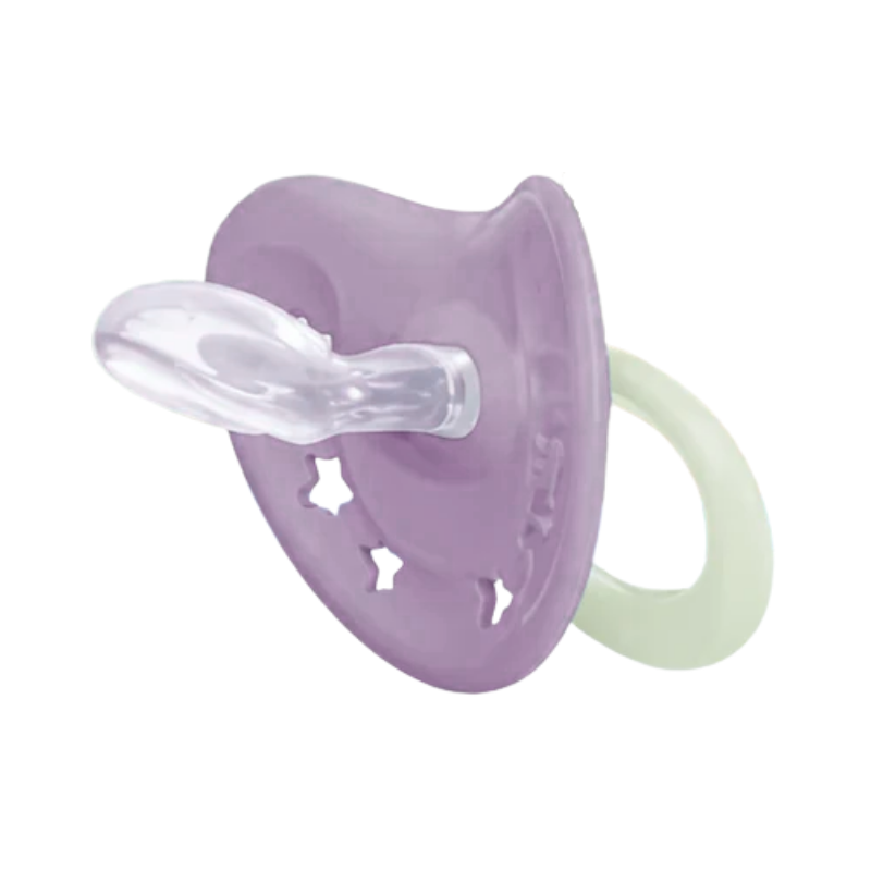 Nuk First Choice Classic Day & Night Chupete 0-6m Púrpura 2 unidades