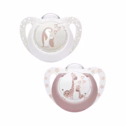 Nuk First Choice Sucette 0-6m Pingouin/Girafe 2 unités