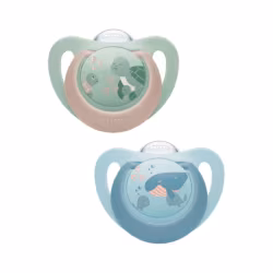 Nuk First Choice Sucette 6-18m Tortue/Baleine 2 unités