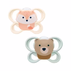 Nuk Perfect Match Air Sucette 0-2m Renard/Ours 2 unités