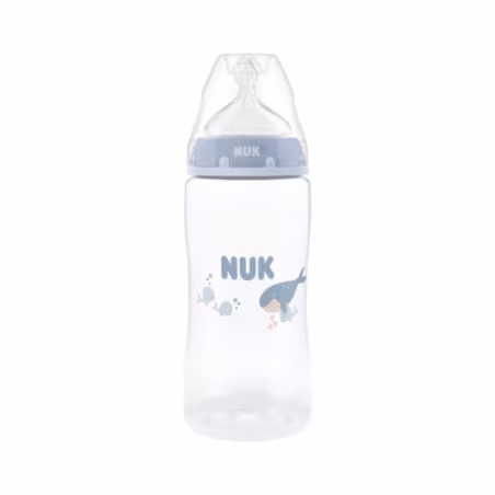 Nuk First Choice Biberón 3m+ Flujo M Azul 300ml