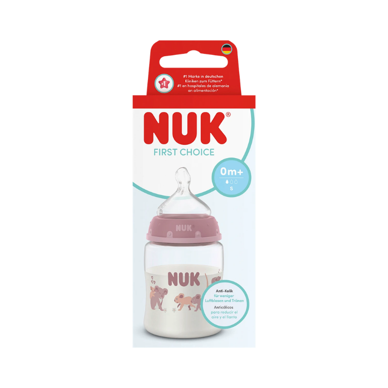 Nuk First Choice Biberón 0m+ Flujo S Rosa 150ml