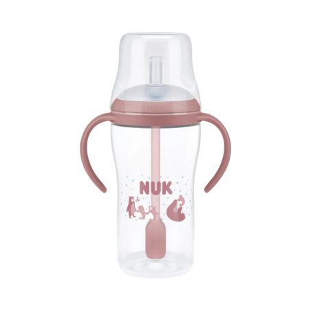 Nuk Perfect Match Learner Bottle with Straw 8m+ Pink 260ml