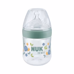 Nuk For Nature Biberón Tetina Silicona 0m+ Flujo S Verde 150ml