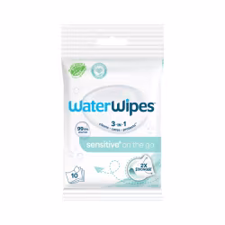 WaterWipes Sensitive+ On The Go Lingettes 10 unités