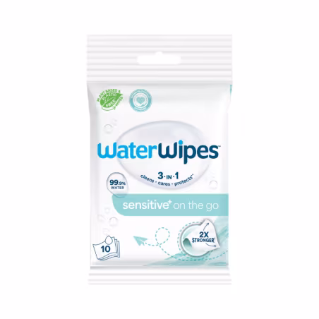 WaterWipes Sensitive+ On The Go Toalhitas 10 unidades