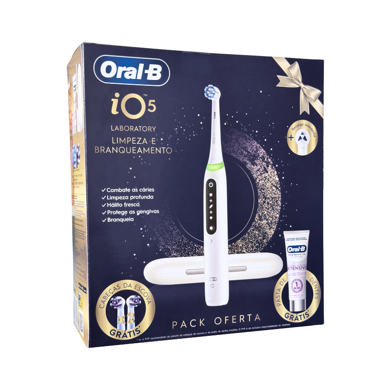 Oral-B Laboratory iO5 Brosse à Dents Électrique Blanche Pack