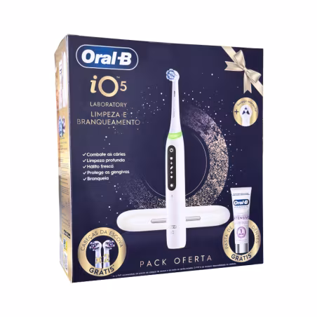Oral-B Laboratory iO5 Escova de Dentes Elétrica Branca Pack