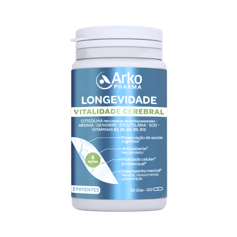 Arkopharma Longevity Brain Vitality 60 capsules