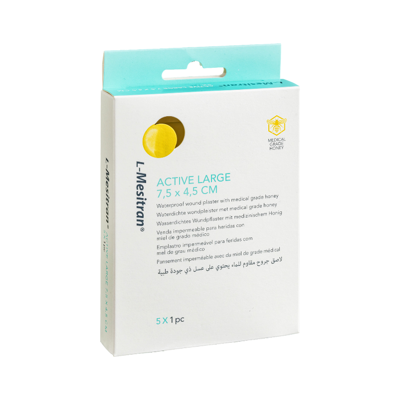 L-Mesitran Active Large Venda Impermeable 7,5x4,5cm 5 unidades