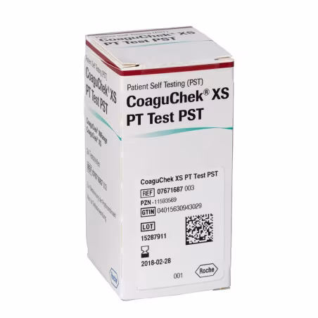 Coaguchek XS PT PST bandelettes réactives 24 unités